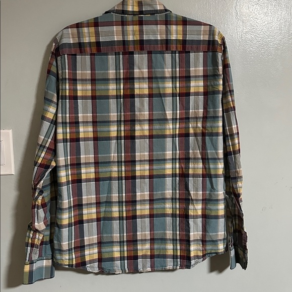 Banana Republic Men's Shirt Slim Fit Plaid Long Sleeve Size-M - Picture 3 of 4